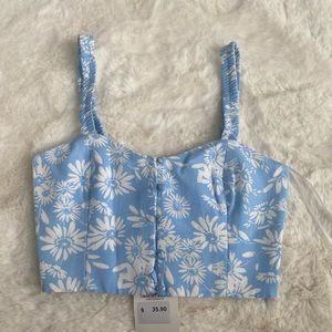 Light Blue Crop top